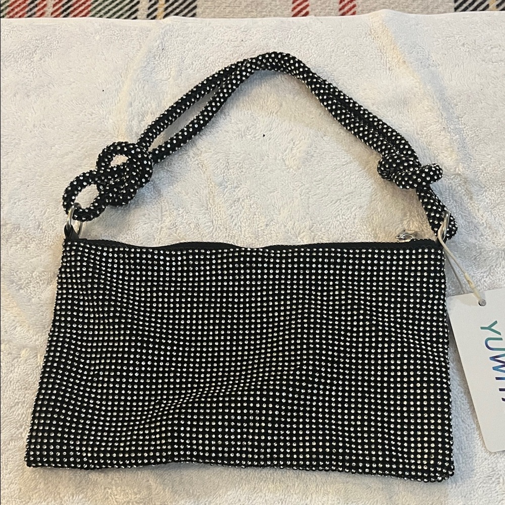 Black and White Polka Dot Shoulder Bag